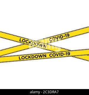 Lockdown. Covid-19. Coroavirus. vektordarstellung. Stock Vektor
