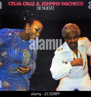 CELIA CRUZ Y JOHNNY PACHECO DE NUEVO - Vintage 12'' Vinyl LP Cover Stockfoto