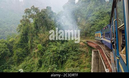 Ooty Toy Train Ride in Indien. Stockfoto