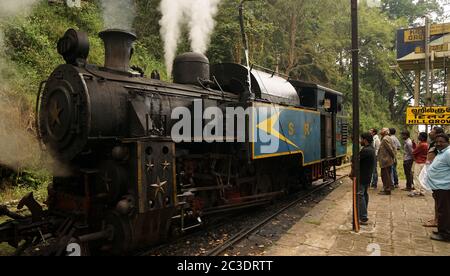 Ooty Toy Train Ride in Indien. Stockfoto