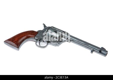 Alte Armee Single Action Revolver Stockfoto