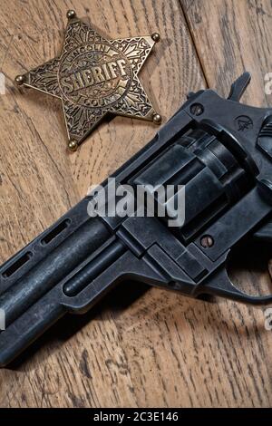 Star Und Gun Stockfoto