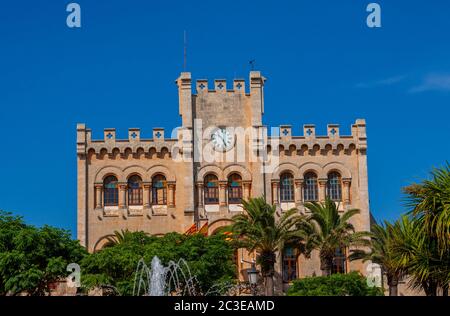 Rathaus, Ciutadella de Menorca, Menorca, Spanien Stockfoto