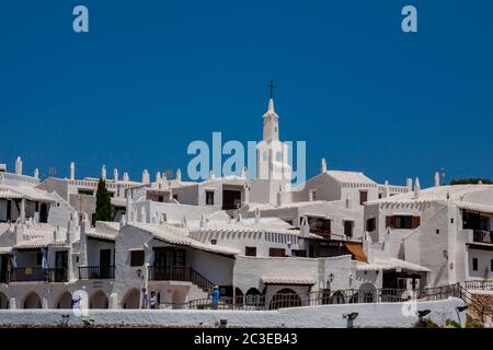 Fischerdorf, Binibeca Vell, Menorca, Spanien Stockfoto