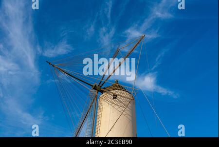 Windmühle, Ciutadella de Menorca, Menorca, Spanien Stockfoto