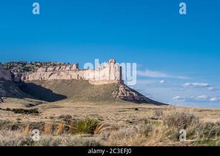 The Saddle Rock in Scotts Bluff National Monument, Nebraska Stockfoto