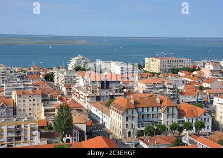 Urlaub rund um die Bucht von Arcachon und die düne von pilat, Frankreich Stockfoto