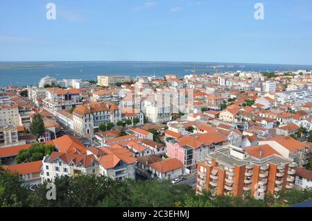 Urlaub rund um die Bucht von Arcachon und die düne von pilat, Frankreich Stockfoto