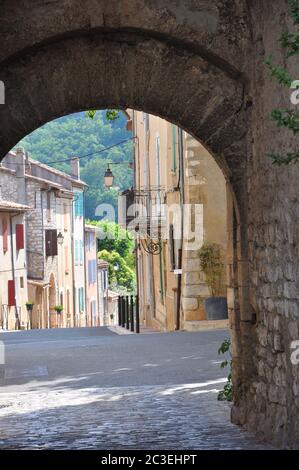 quinson Dorf im Süden Frankreichs Stockfoto