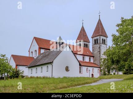 Sankt Peter und Paul Reichenau-Niederzell, Landkreis Konstanz Stockfoto