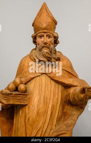 St. Nikolaus. Nach 1750. Mitteleuropäischer Bildhauer. Stockfoto