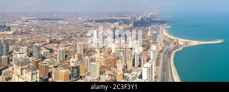 Panorama der Stadtlandschaft von Chicago Stockfoto