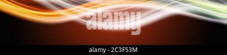 Fantastische elegante Wave panorama Hintergrund design Illustration Stockfoto