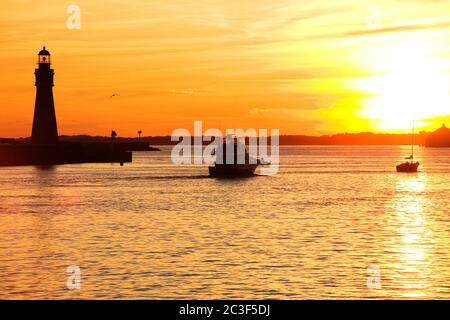 Buffalo Lighthouse, Buffalo Port, New York State, USA Stockfoto