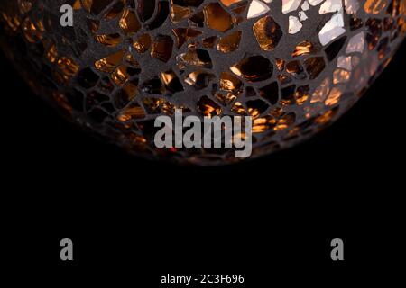 Detail der künstlerischen Glasvase. Stockfoto