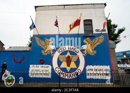 Politische Wandgemälde / Belfast / 18/07/2020 Stockfoto