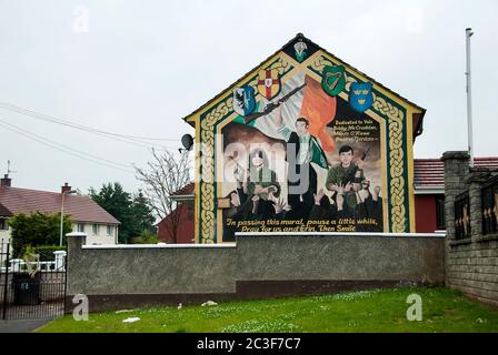 Politische Wandgemälde / Belfast / 18/07/2020 Stockfoto