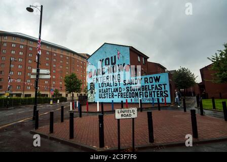 Politische Wandgemälde / Belfast / 18/07/2020 Stockfoto