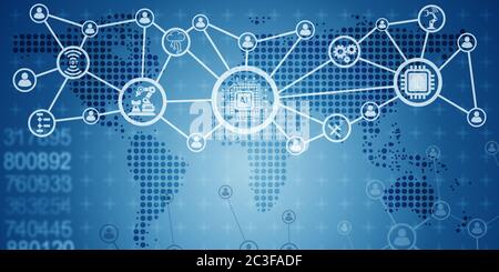 Künstliche Intelligenz moderne Computing Konzept Stockfoto