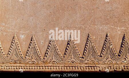 Myazedi Pagode Ornament. Bagan. Myanmar. Stockfoto