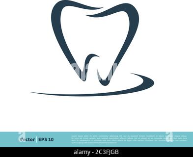Zahnpflege Symbol Vektor Logo Vorlage Illustration Design. Vektor EPS 10. Stock Vektor