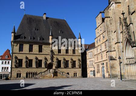 Das Rathaus in Osnabrück Stockfoto