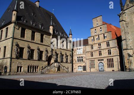 Das Rathaus in Osnabrück Stockfoto