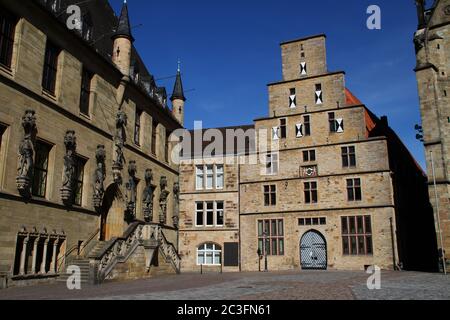 Das Rathaus in Osnabrück Stockfoto