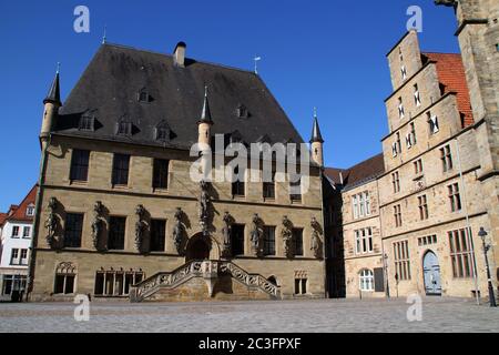 Das Rathaus in Osnabrück Stockfoto