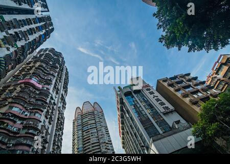 Gebäude in Chongqing Stadt Stockfoto