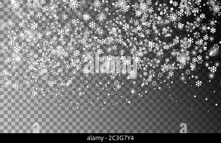 Vektorgrafik. Abstrakt Weihnachten Schneeflocken Hintergrund. Stock Vektor