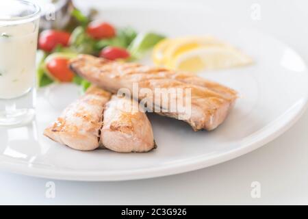 Makrele fisch Steak Stockfoto