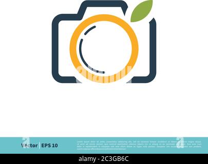 Kamera Symbol Vektor Logo Vorlage Illustration Design. Vektor EPS 10. Stock Vektor