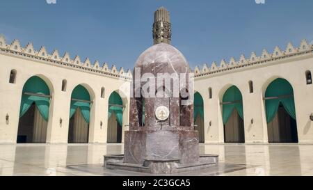 Nahaufnahme der Brunnen Al Hakim Moschee in Kairo, Ägypten Stockfoto