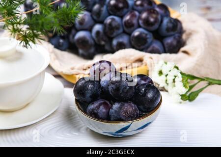 Traube heiße Getränke Ernährung Nachmittagstee Stockfoto