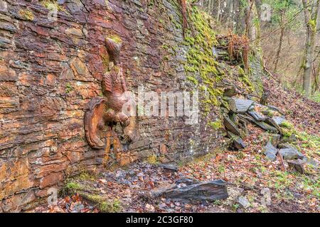 Natürliche Quelle Mineralwasser Alexisbad Harz Stockfoto