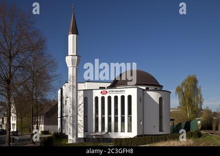 Yeni Moschee, DITIB, Attendorn, Sauerland, Nordrhein-Westfalen, Deutschland, Europa Stockfoto