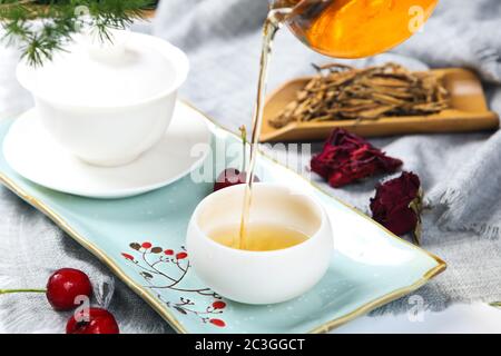 Halten bei guter Gesundheit Kaffee Stockfoto