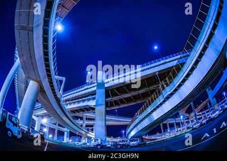 Baysiore Route Daikoku Junction (Tsurumi-ku, Yokohama City) Stockfoto