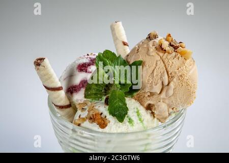 Eis Und Kekse Stockfoto