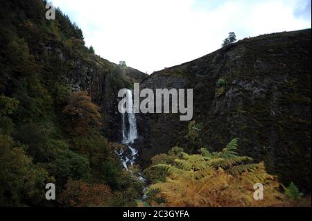 Ffrwd Fawr, Afon Twymyn, Dylife. Stockfoto