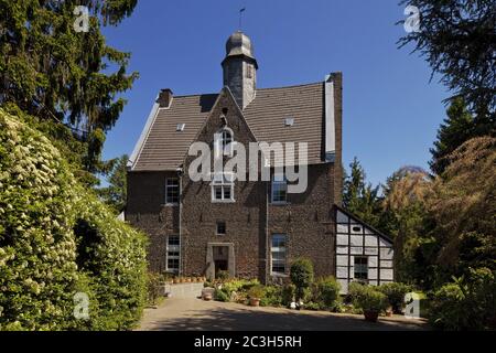 Quadenhof, säkularer Backsteinbau des Spätmittelalters, Gerresheim, Düsseldorf, Deutschland, Europa Stockfoto