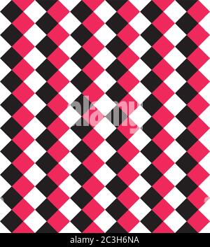 Nahtloses Muster im Harlekin-Stil oder argyle-Stil. Vektorstruktur von Rauten Stock Vektor