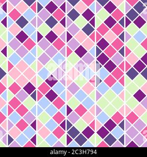 Nahtloses Muster im Harlekin-Stil oder argyle-Stil. Vektorstruktur von Rauten Stock Vektor