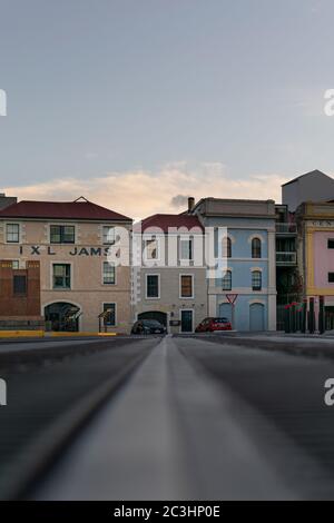 HOBART, AUSTRALIEN - 26. Oktober 2019: Das historische Henery Jones IXL Jams Gebäude in Hobart Australien. Stockfoto