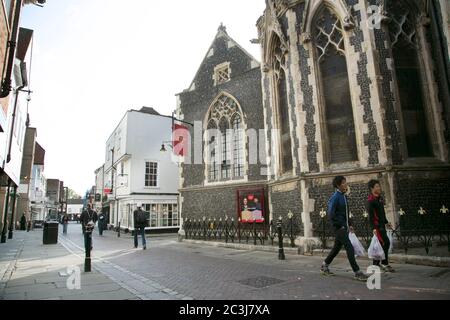 Das jetzt geschlossene Canterbury Tales Museum in Canterbury, Kent. Stockfoto