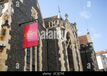 Das jetzt geschlossene Canterbury Tales Museum in Canterbury, Kent. Stockfoto