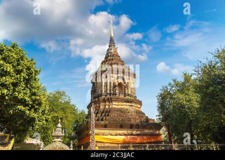 Wat Lok Molee (Wat Lok Moli) - Buddhisten Tempel in Chiang Mai, Thailand an einem Sommertag Stockfoto