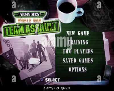 Army Men World war Team Assault – Sony PlayStation 1 PS1 PSX – nur für redaktionelle Zwecke Stockfoto