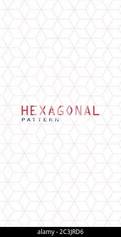 Hexagona geometrische abstrakte Muster Hintergrund-Vorlage für Geschäfts-und Präsentationsprojekte, Vektor-Illustration Stock Vektor